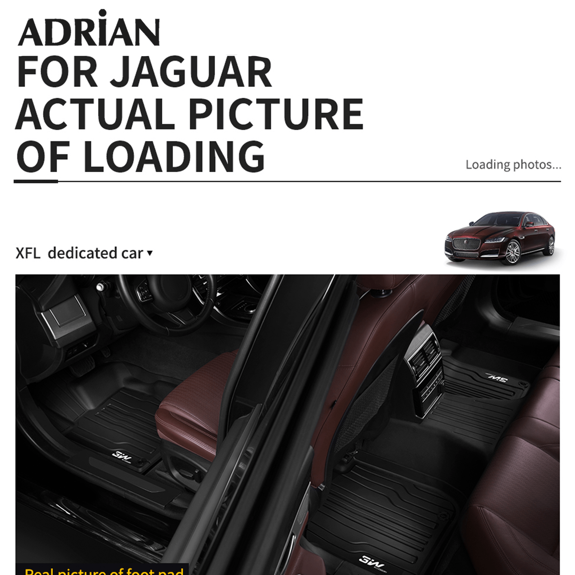 Jaguar F - Pace 2016 - 2025 - Pro Series Car Mats - Adrian.UAE