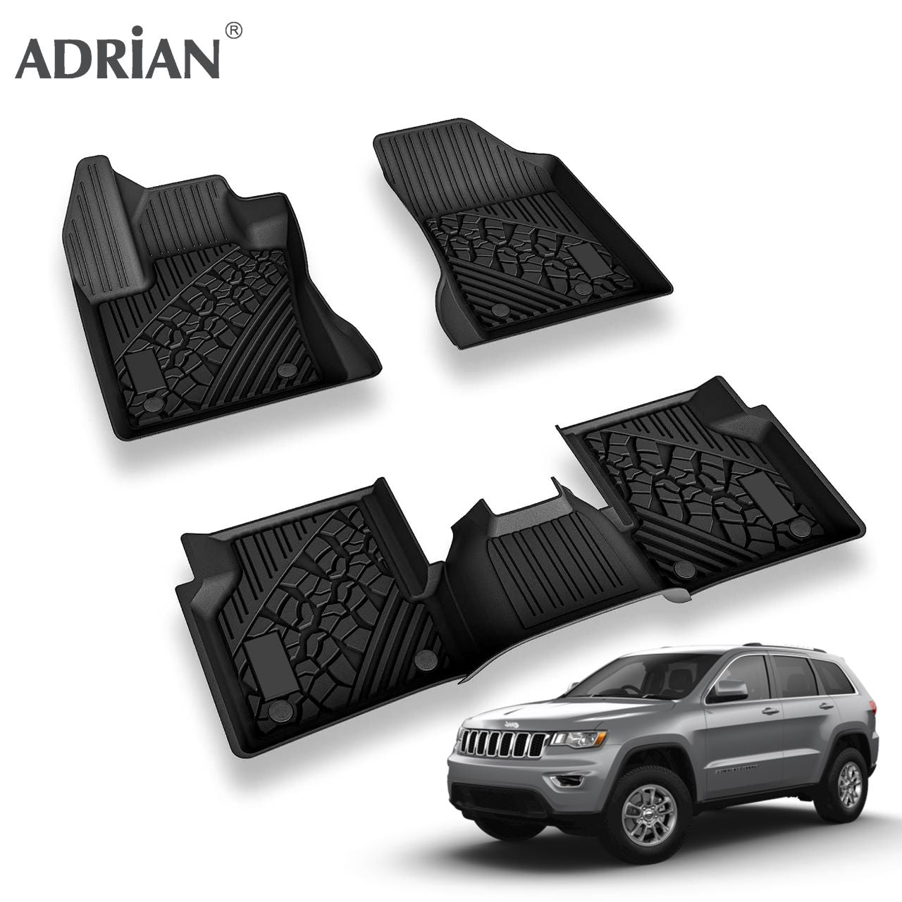 Jeep Grand Cherokee 2014 - 2020 / Dodge Durango 2013 - 2023 - Pro Series Car Mats - Adrian.UAE