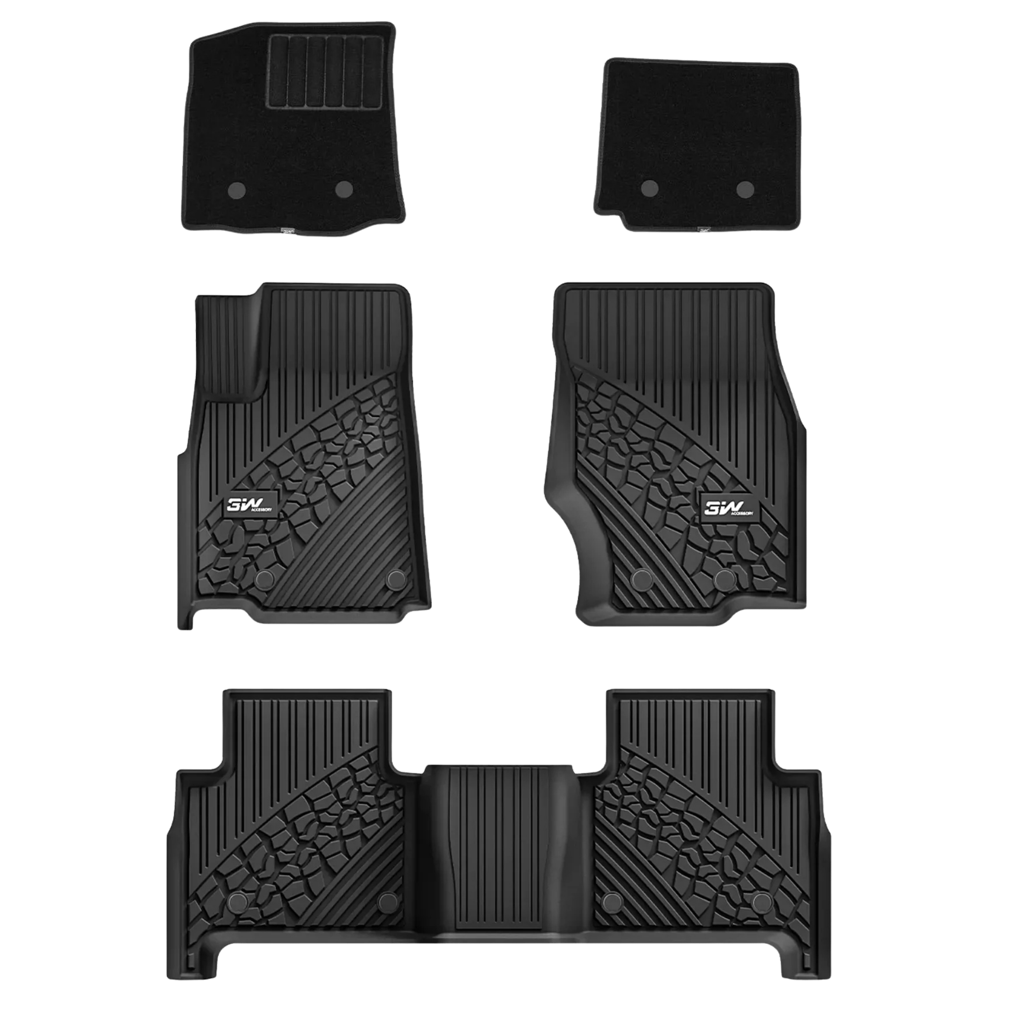 Jeep Grand Cherokee 5 Seats 2021 - 2025 - Adrian Car Mats Pro Series - Adrian.UAE