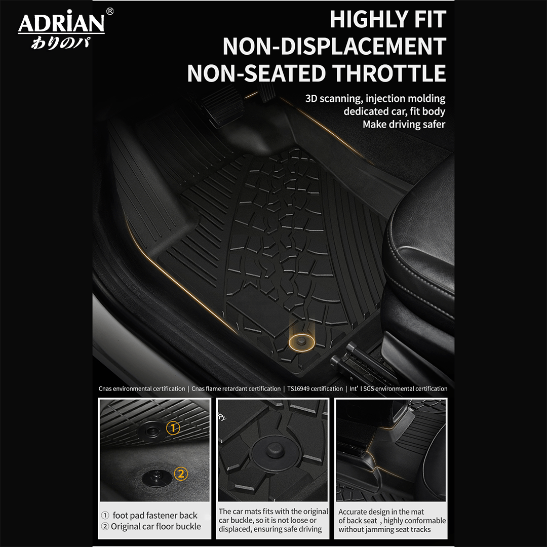 Jeep Wrangler JL 2018 - 2025 (4 doors) - Pro Series Car Mats - Adrian.UAE