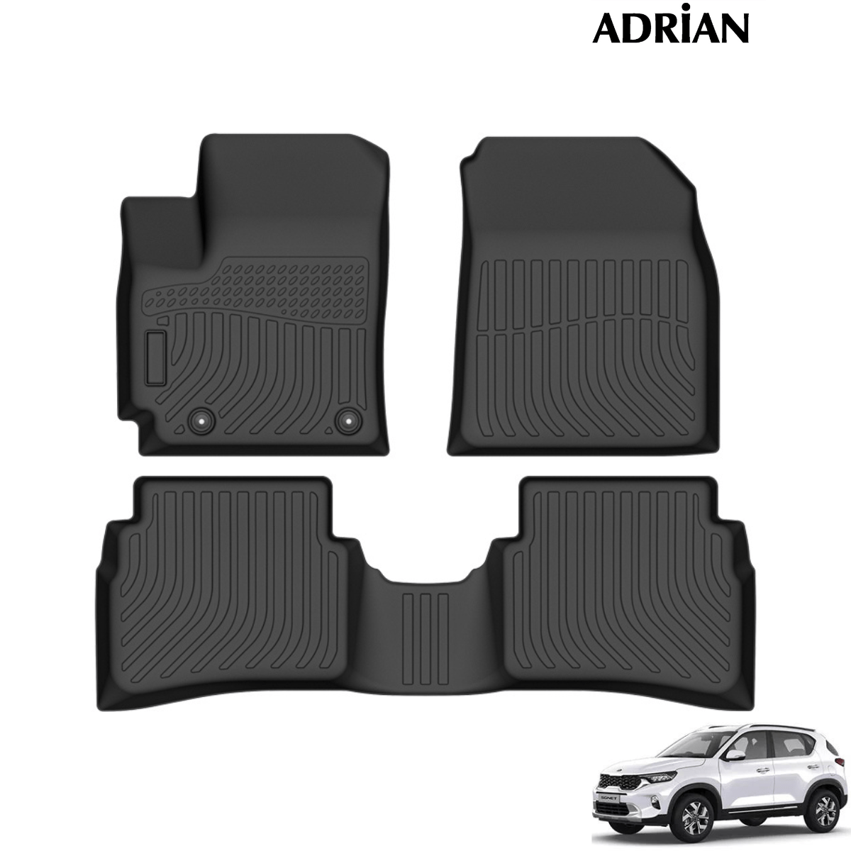 Kia Sonet 2021 - 2024 - Comfort Series Car Mats - Adrian.UAE