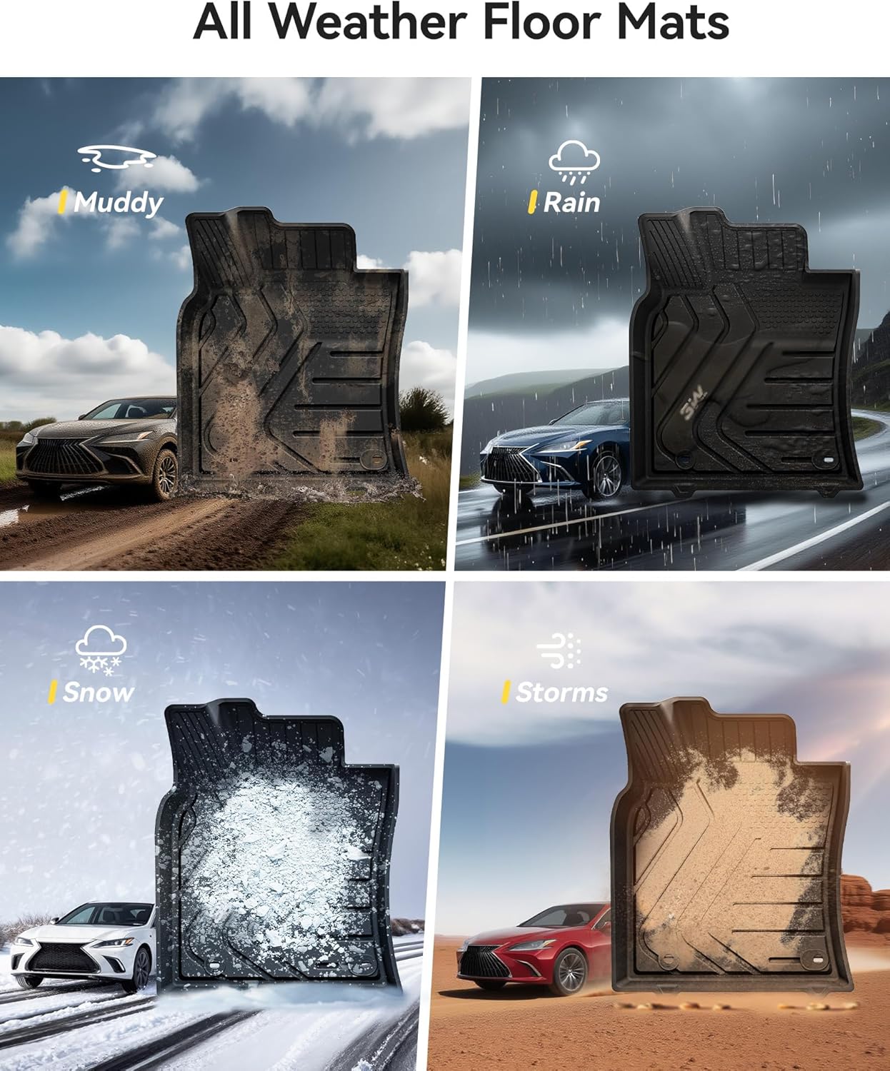 Lexus ES 2013 - 2018 / Toyota Avalon 2013 - 2018 - Adrian Pro Series Car Mats - Adrian.UAE