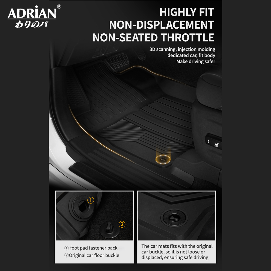 Lexus LX570 / Toyota Land cruiser 2008 - 2021 - Adrian Car Mats Pro Series - Adrian.UAE