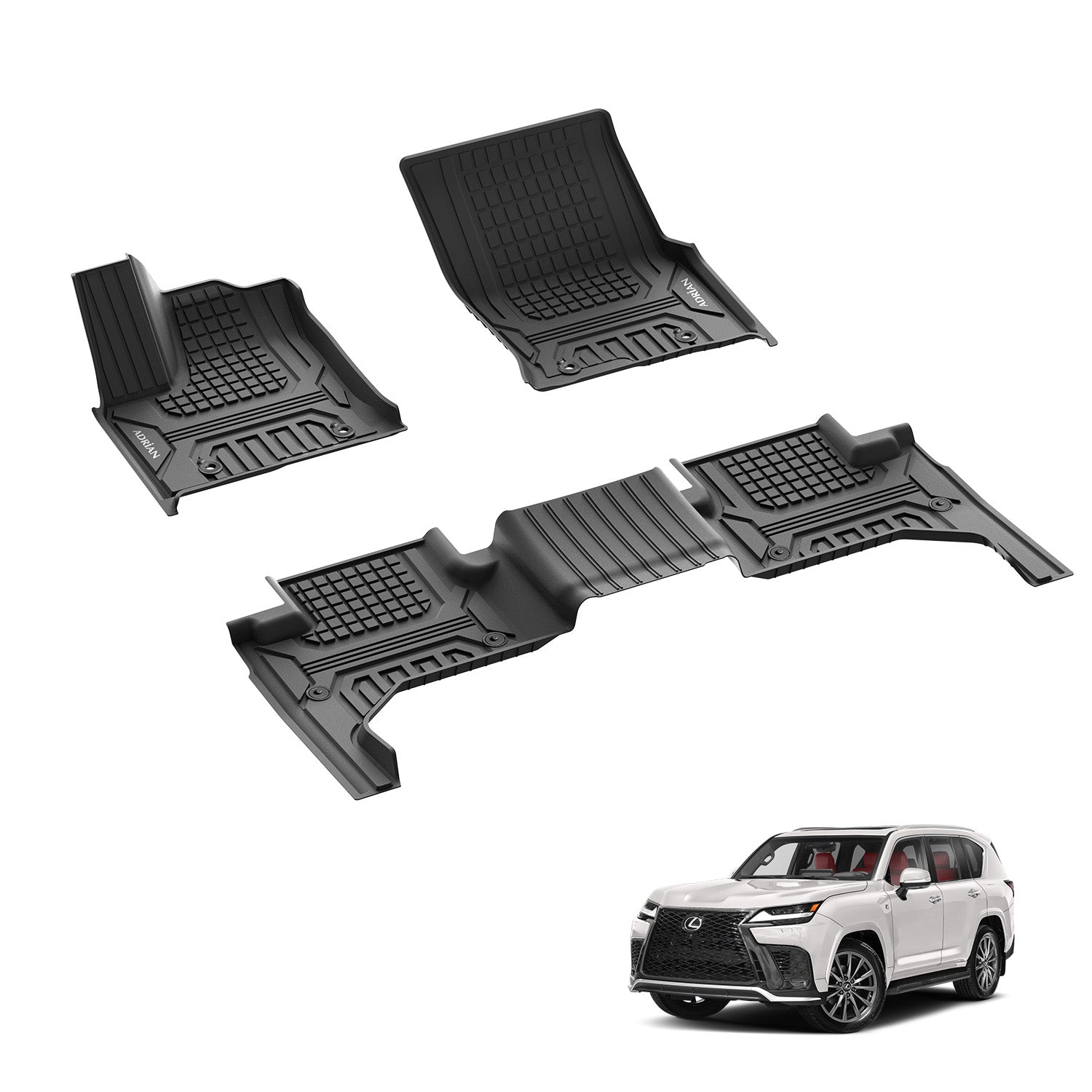 Lexus LX600 2022 - 2025 - Pro Series Car Mats - Adrian.UAE