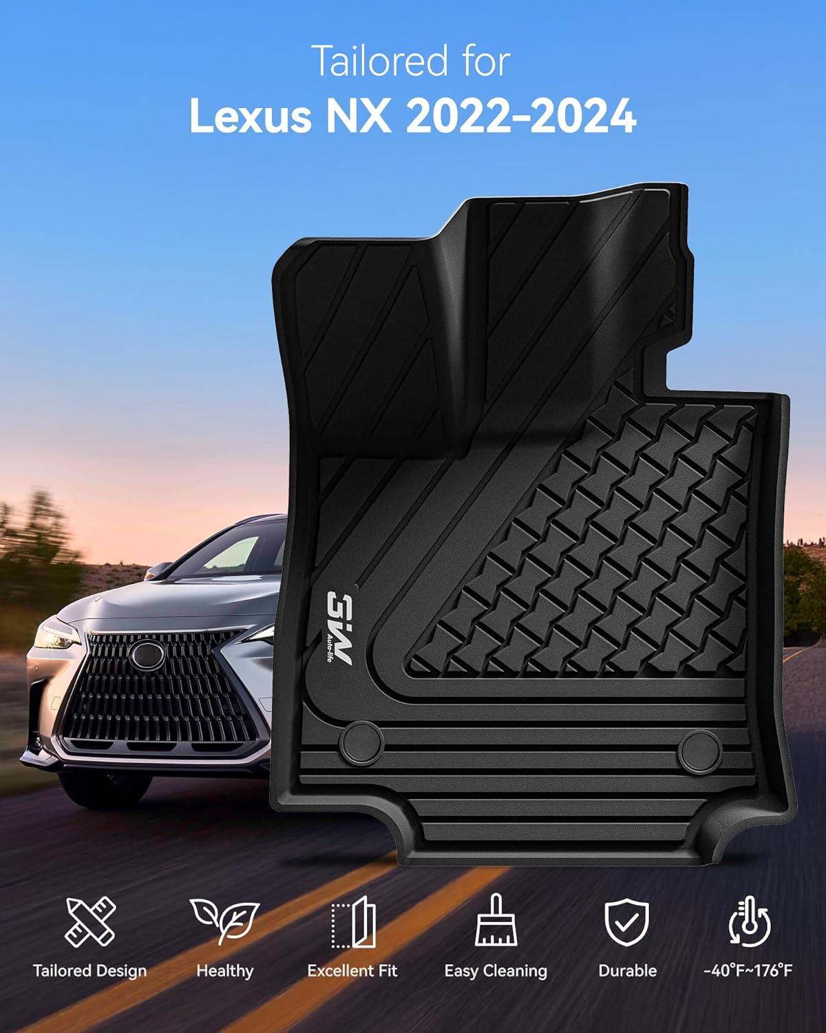 Lexus NX 2022 - 2025 - Adrian Pro Series Car Mats - Adrian.UAE