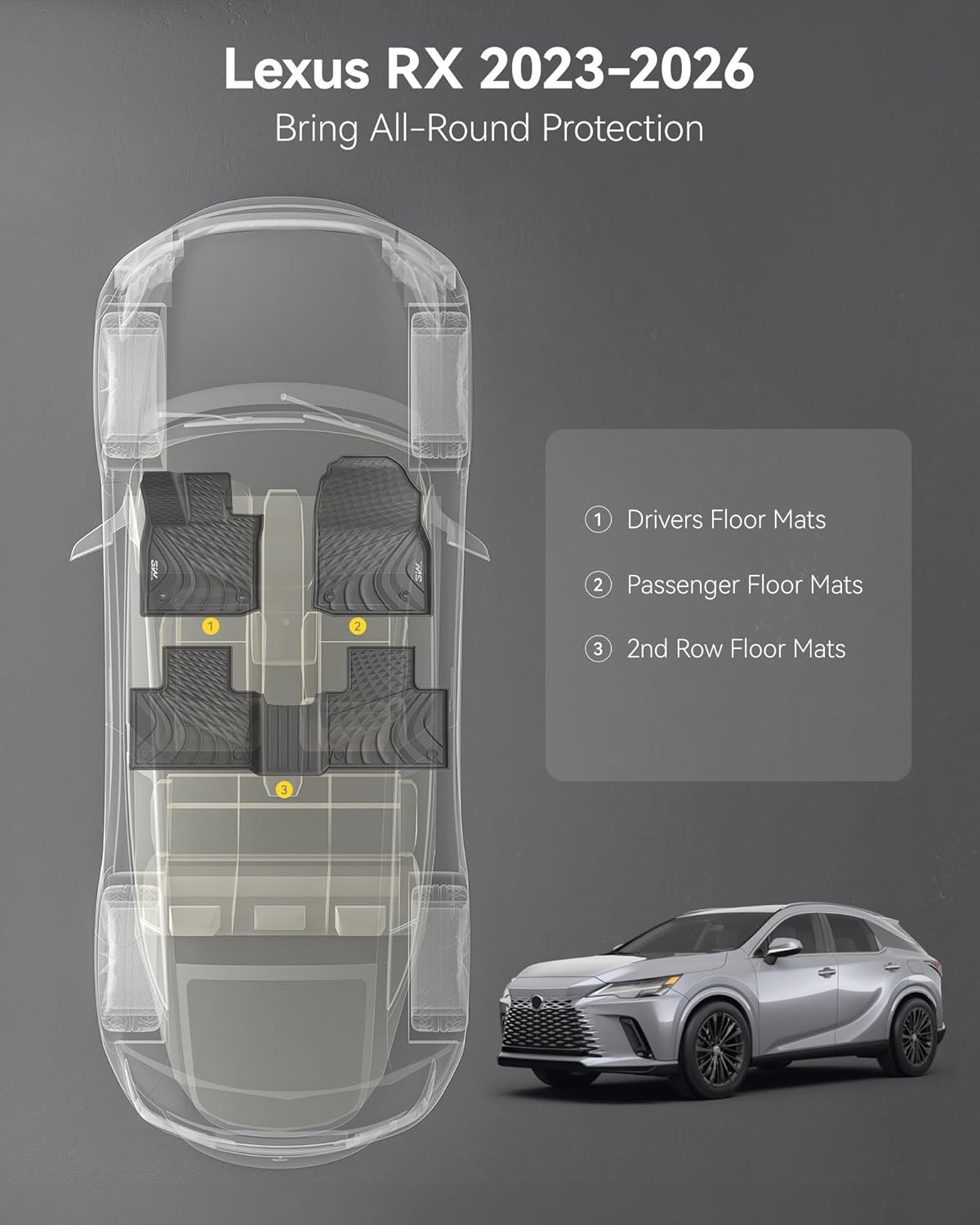 Lexus RX 2023 - 2025 - ADRIAN Pro Car Mats - Adrian.UAE