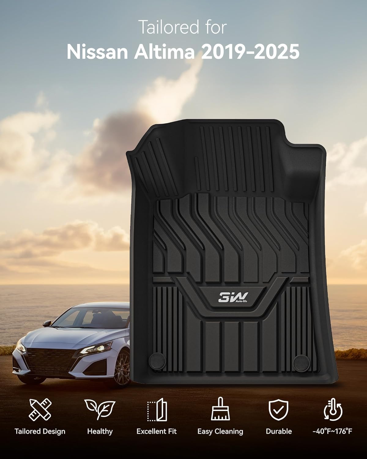 Nissan Altima 2019 - 2025 - Adrian Car Mats Pro Series - Adrian.UAE