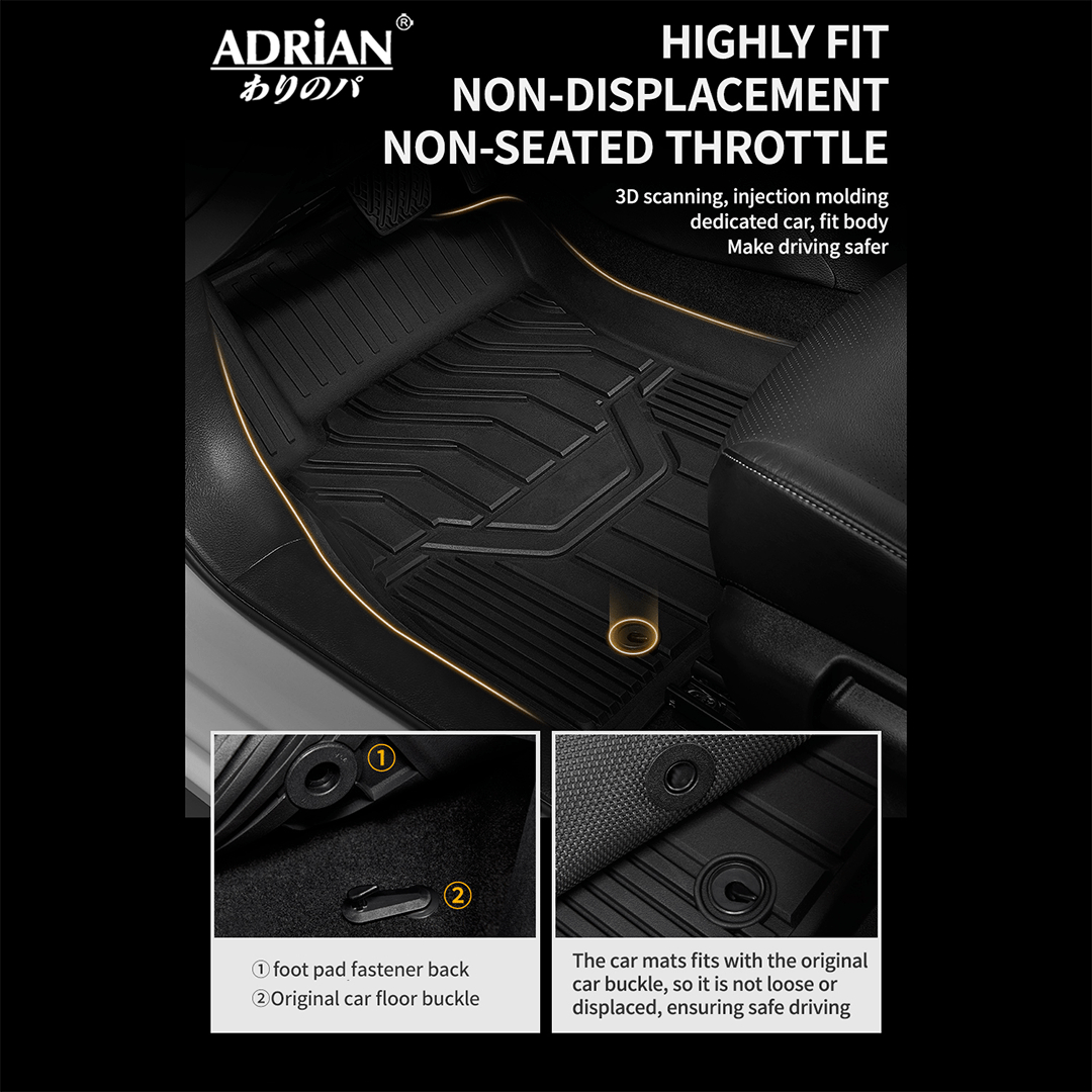 Nissan Patrol / Infiniti QX80 2010 - 2024 Adrian 3W Car Mats Pro Series - Adrian.UAE
