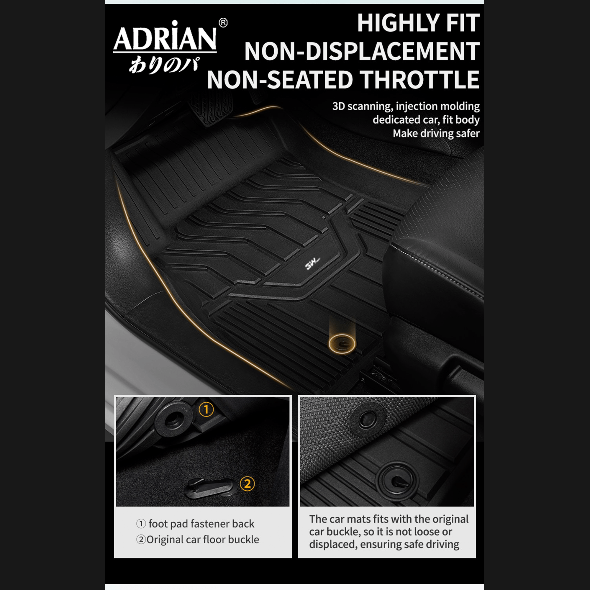 Nissan X - Trail 2014 - 2022 - Adrian Car Mats Pro Series - Adrian.UAE