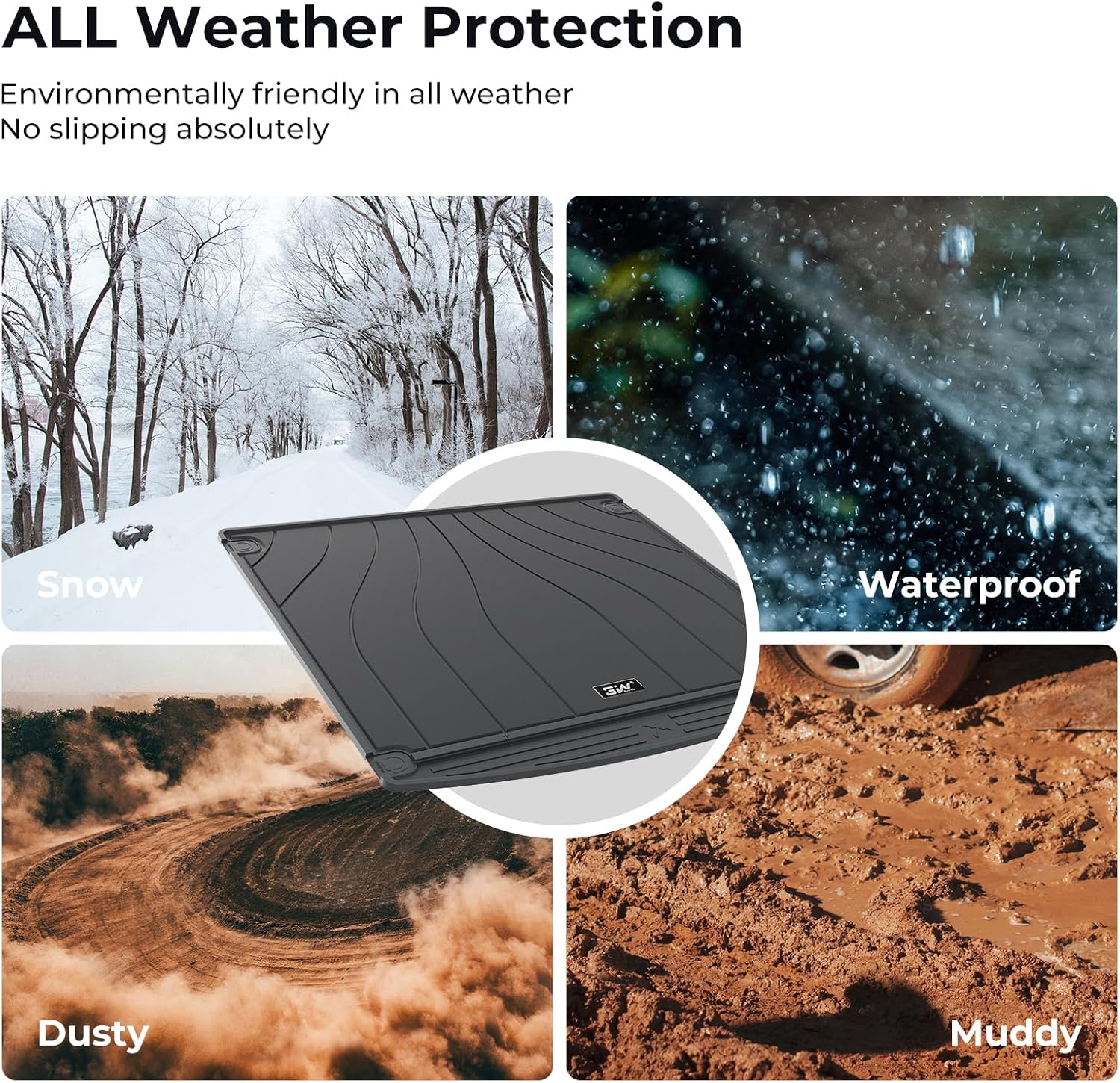 Porsche Cayenne 2018 - 2026 ADRIAN 3W Car Trunk Mat - Adrian.UAE