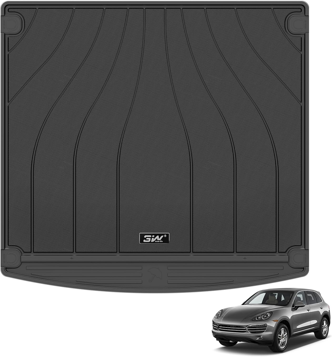 Porsche Cayenne 2018 - 2026 ADRIAN 3W Car Trunk Mat - Adrian.UAE