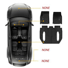 Tesla Model X 6 Seats 2021 - 2025 ADRIAN 3W Custom Floor Mats TPE Material & All - Weather Protection - Adrian.UAE