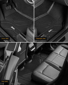 Tesla Model Y 2020 - 2024 ADRIAN 3W Custom Floor Mats TPE Material & All - Weather Protection 5 - Seater - Adrian.UAE