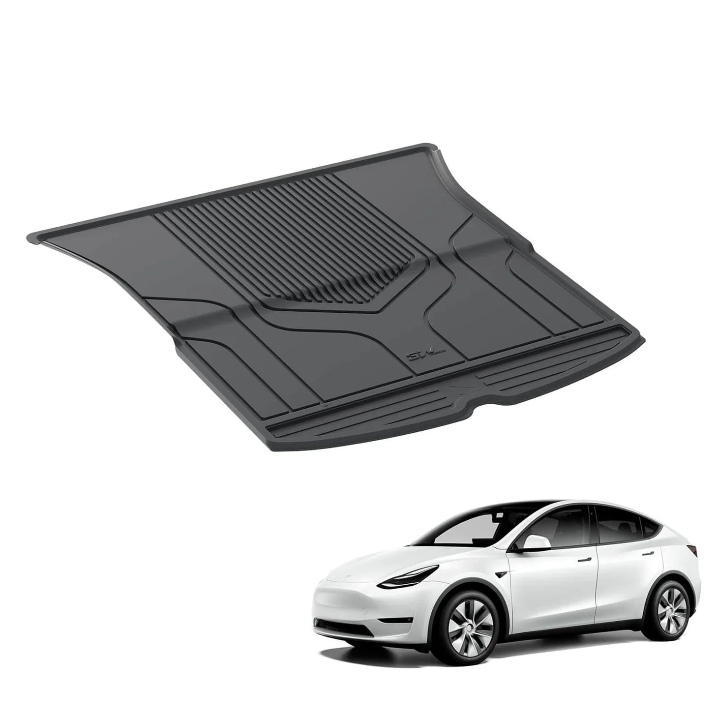 Tesla Model Y 2020 - 2025 ADRIAN 3W Custom Trunk Mat TPE Material & All - Weather Protection 5 - Seater - Adrian.UAE