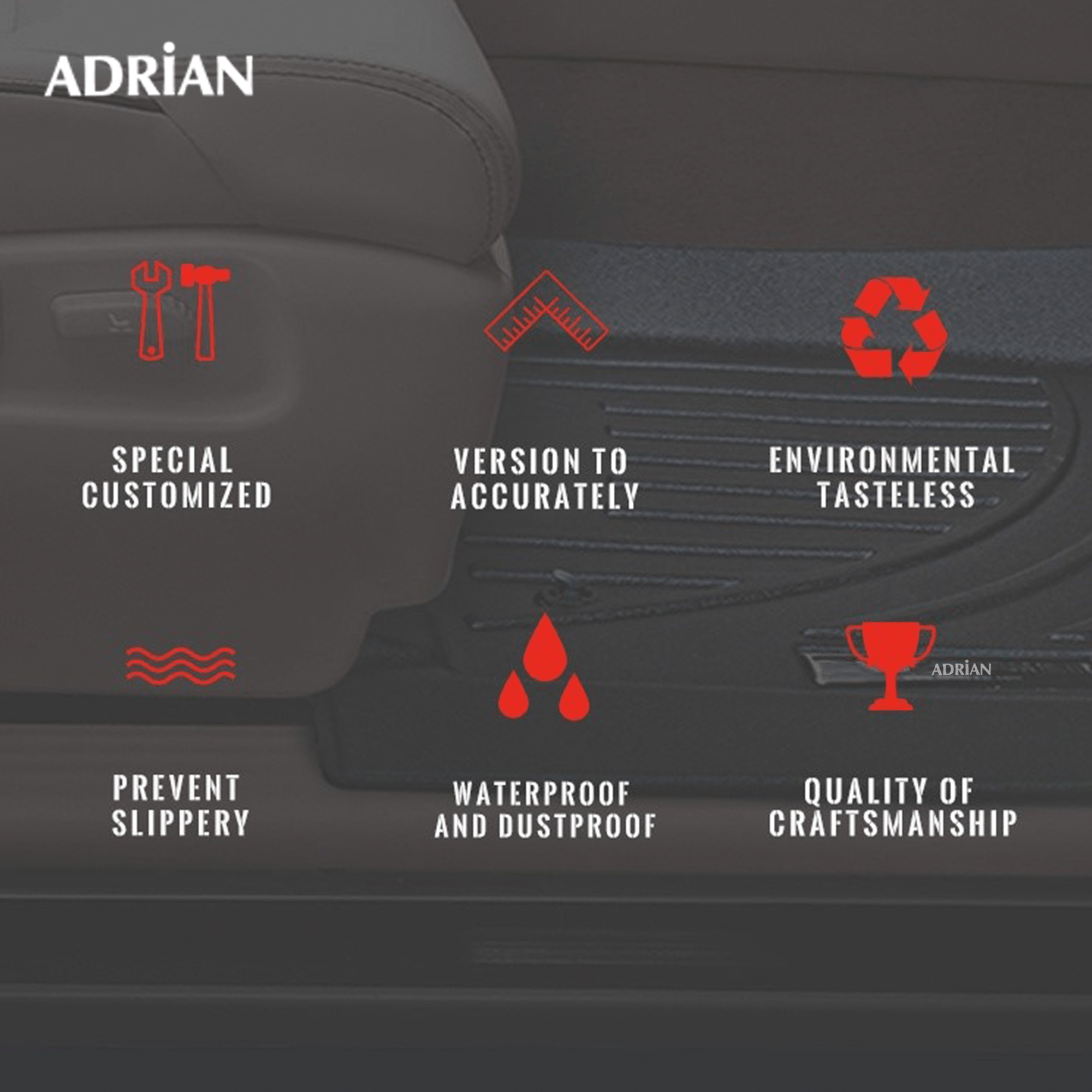 Toyota FJ Cruiser 2014 - 2025 - Sport Series Car Mats - Adrian.UAE