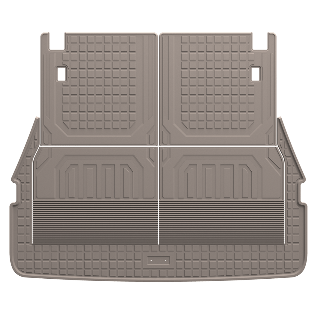 Toyota Land Cruiser 2022 - 2025 - 3W ADRIAN Trunk Mat - Beige Color - Adrian.UAE