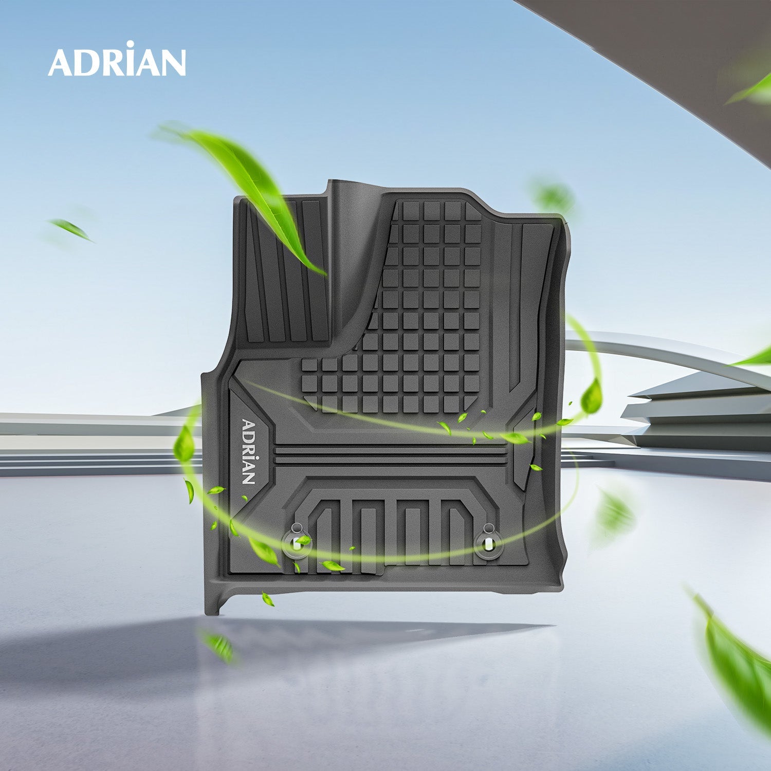 Toyota Land cruiser 2022 - 2025(3 Rows) Black Color - 3W ADRIAN Car Mats - Adrian.UAE