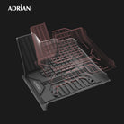 Toyota Land cruiser 2022 - 2025(3 Rows) Black Color - 3W ADRIAN Car Mats - Adrian.UAE