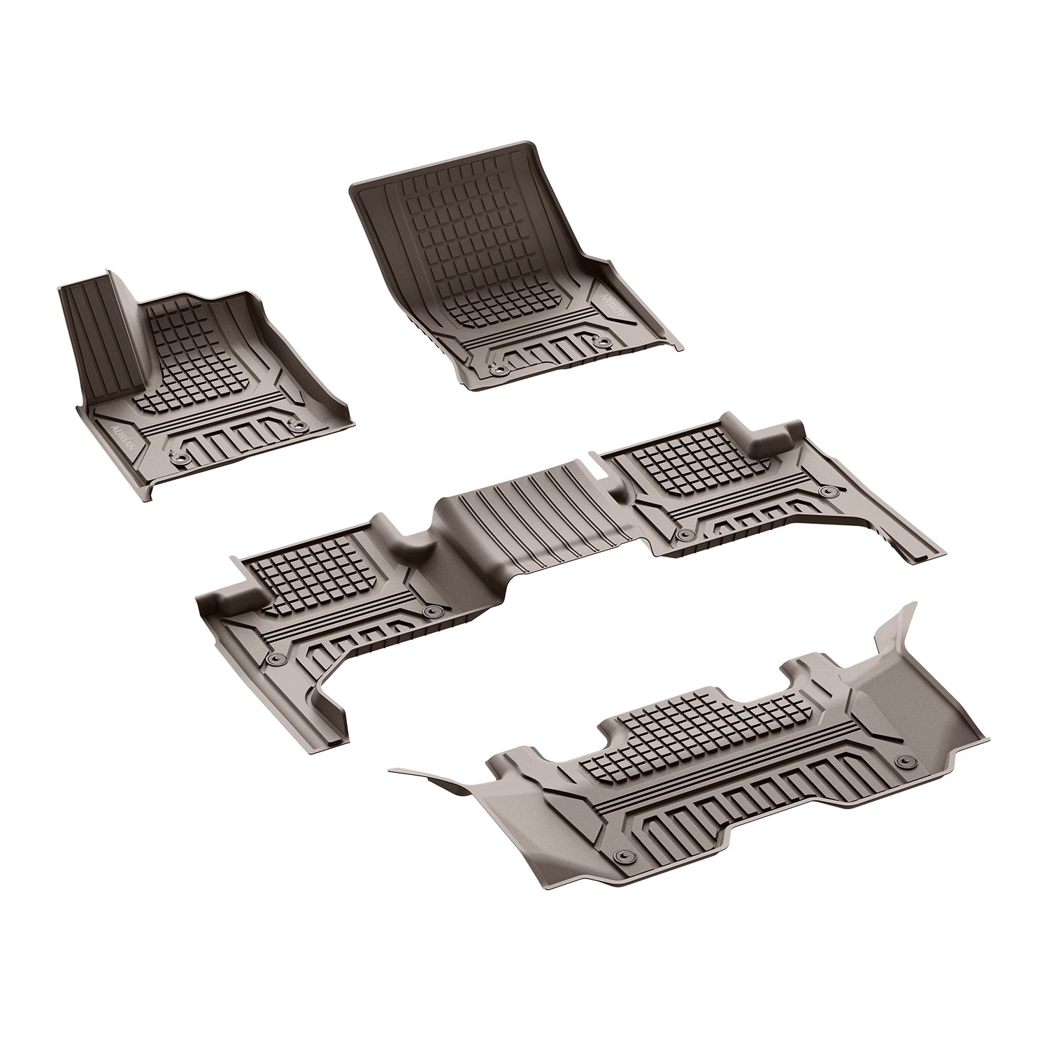 Toyota Land cruiser 2022 - 2026 (3 Rows) 3W ADRIAN Car Mats - Adrian.UAE