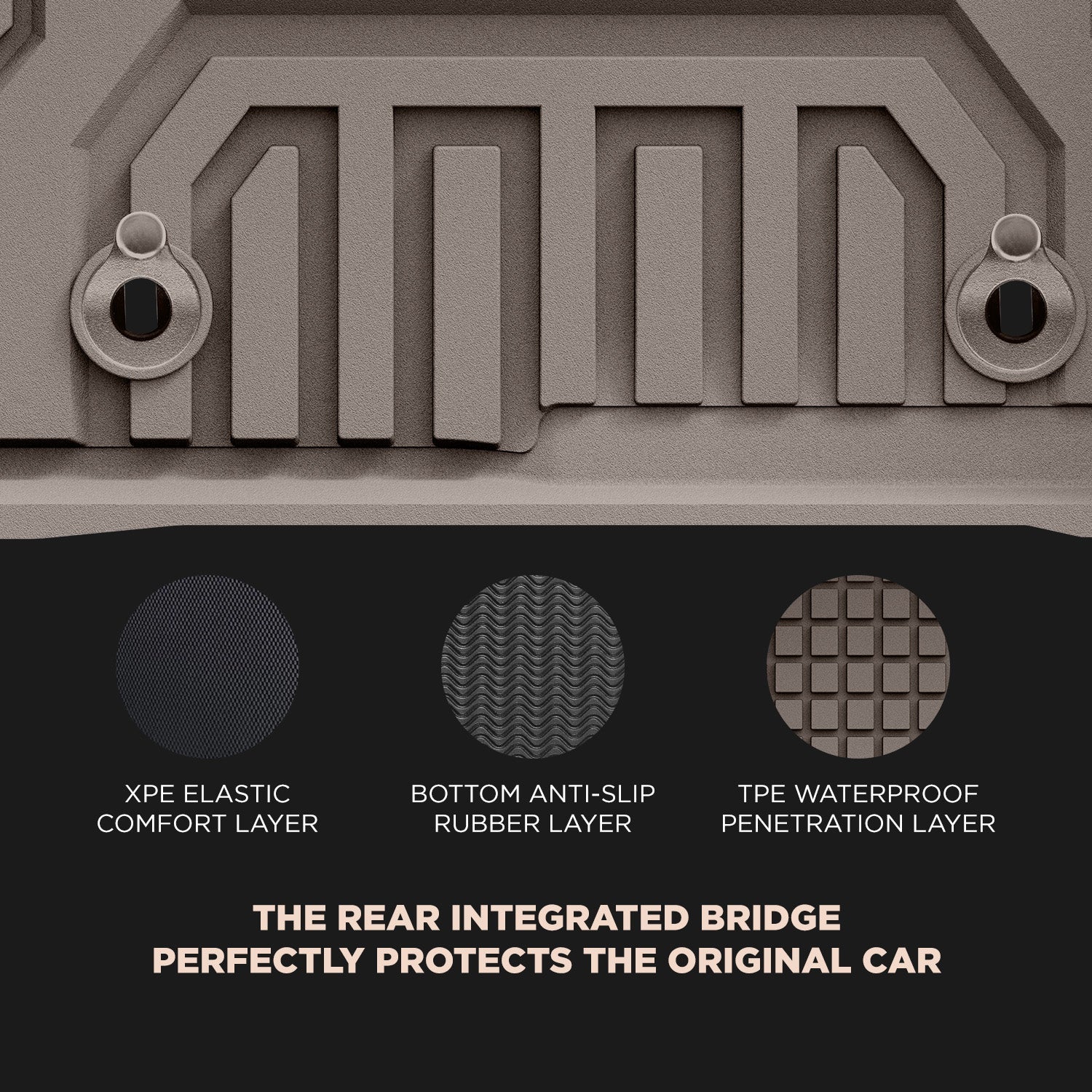 Toyota Land cruiser 2022 - 2026 (3 Rows) 3W ADRIAN Car Mats - Adrian.UAE