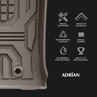 Toyota Land cruiser 2022 - 2026 (3 Rows) 3W ADRIAN Car Mats - Adrian.UAE